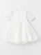 Crew Neck Short Sleeve Lace Baby Girl Dress